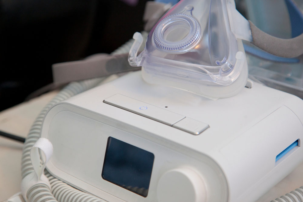 California Woman Blames Philips CPAP for Repeat Infections; JPML Consolidates Cases A machine for sleep apnea sits ready for use by someone who snores