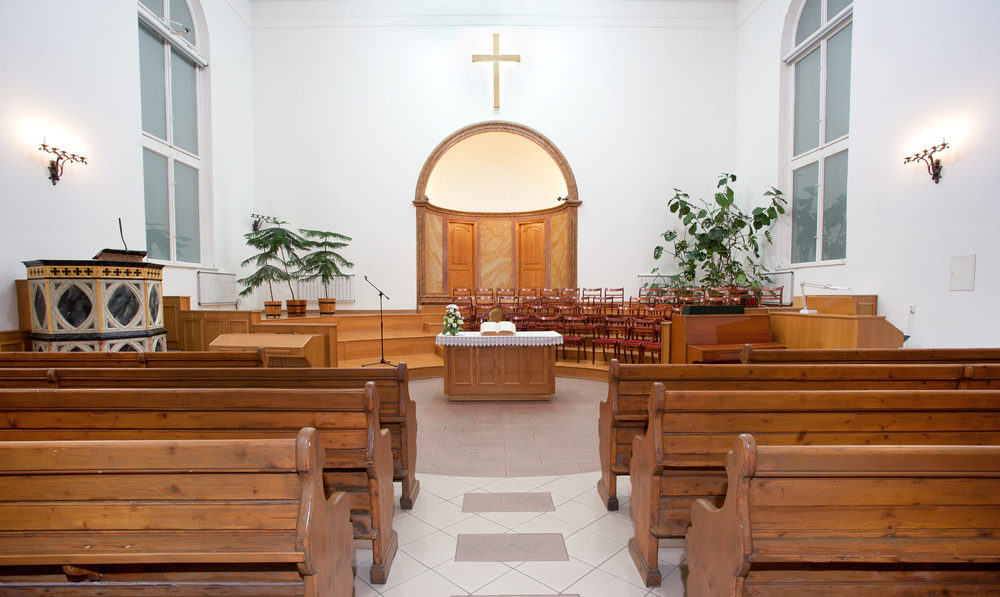 Donald Domelle Named In Southern Baptist List of Abusers Interior of a small baptist church