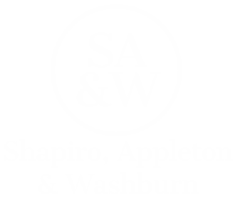 Shapiro, Appleton & Washburn Firm Logo white